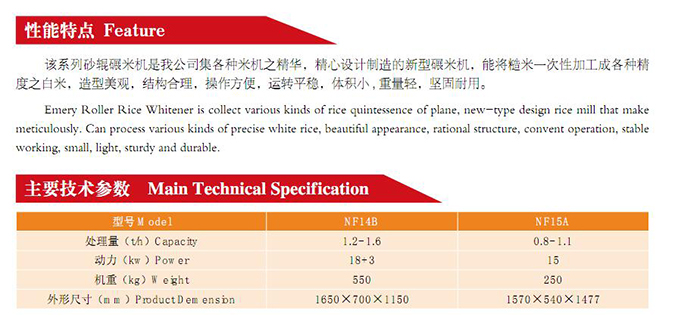 NF15A 砂辊碾米机(图2)